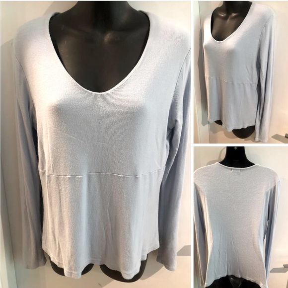 10/$20 MOSSIMO L baby blue vintage top - Picture 1 of 2